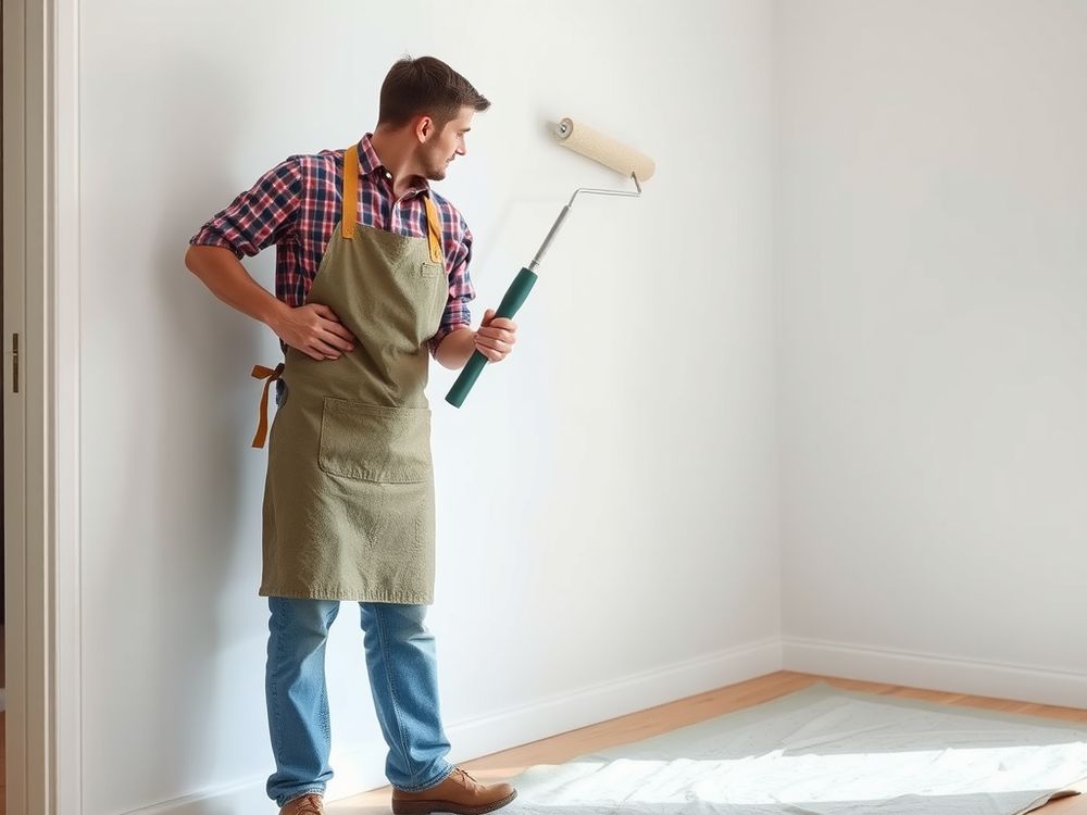 Interior paint, clean lines